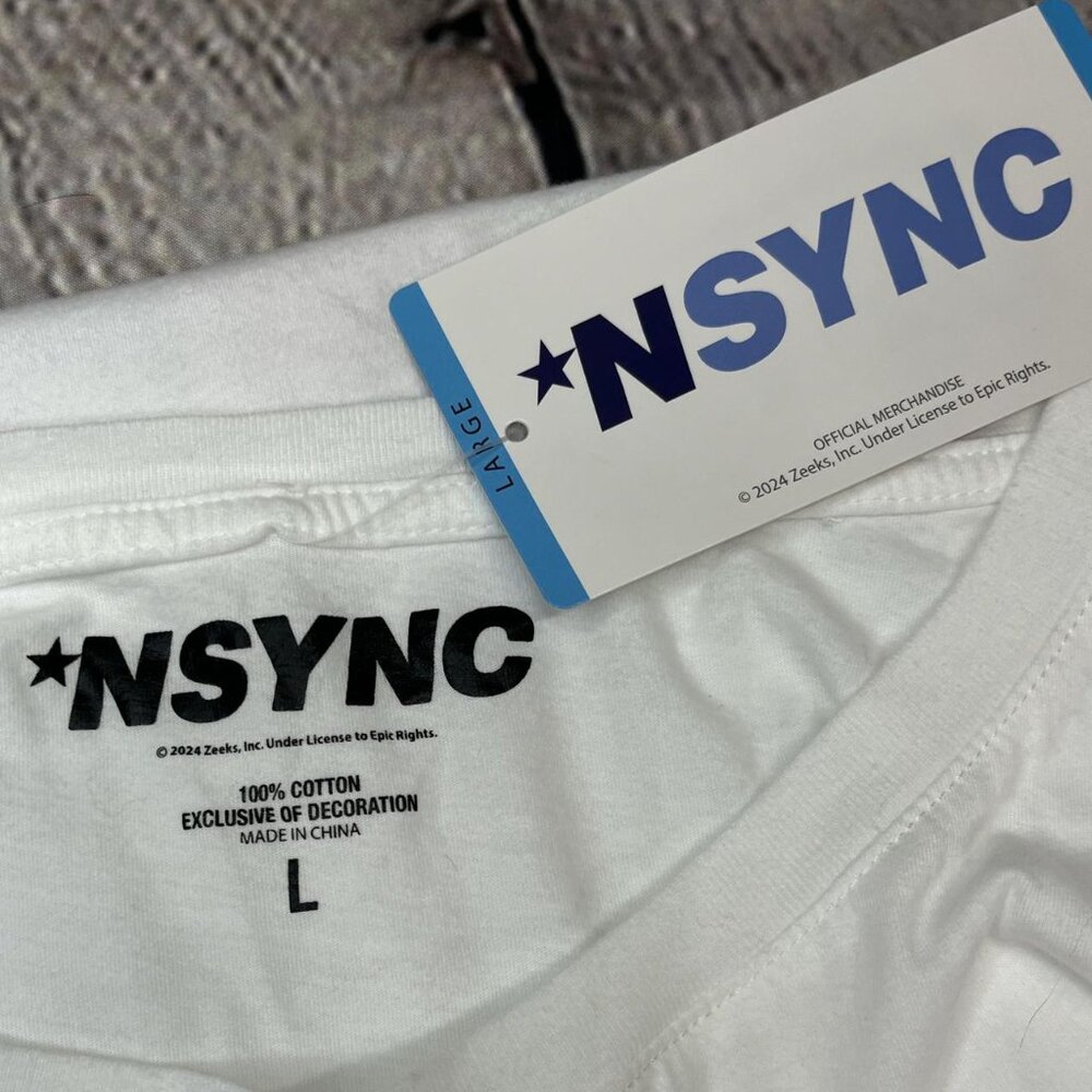 NWT NSYNC Graphic Tee – Y2K Pop Culture – Size L – 100% Cotton - Picture 4 of 4